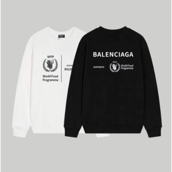Balenciaga's new grain charity print crewneck sweatshirt